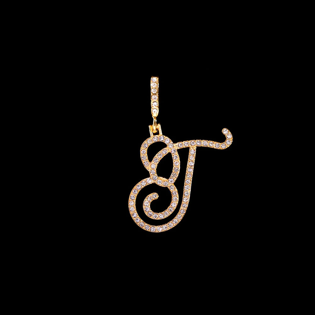 Stainless Steel Rope Chain with CZ Letter Necklace for Women Personalized Initial Pendant Necklaces Fashion Jewelry Gift