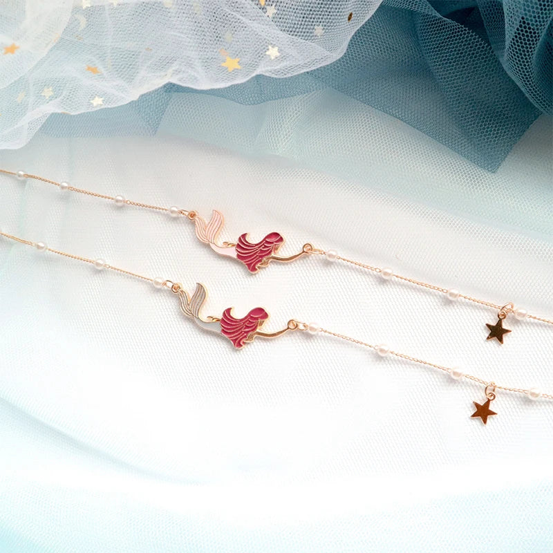 Temperament Fairy Choker Necklace For Women Romantic Purple Fabric Short Clavicle Necklace Pendant Aesthetic Boho Jewelry Gifts