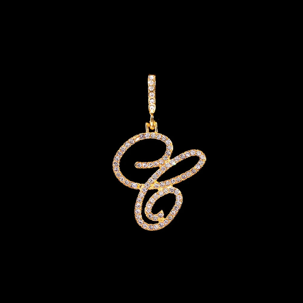 Stainless Steel Rope Chain with CZ Letter Necklace for Women Personalized Initial Pendant Necklaces Fashion Jewelry Gift