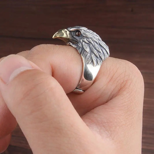 925 Sterling Silver Eagle Adjustable Rings For Women Man Luxury Jewelry Wholesale Dropshippin