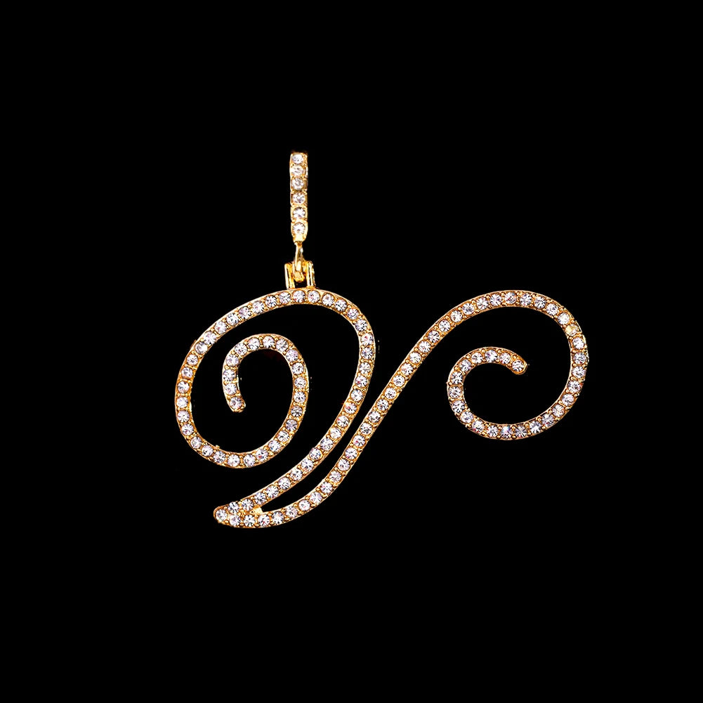 Stainless Steel Rope Chain with CZ Letter Necklace for Women Personalized Initial Pendant Necklaces Fashion Jewelry Gift